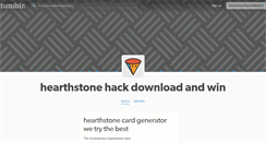 Desktop Screenshot of hearthstonehack72.tumblr.com