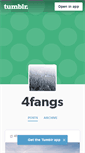 Mobile Screenshot of 4fangs.tumblr.com