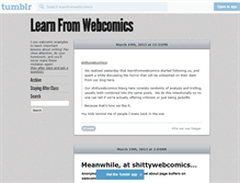 Tablet Screenshot of learnfromwebcomics.tumblr.com