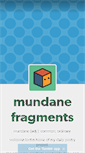 Mobile Screenshot of mundanefragments.tumblr.com