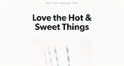 Desktop Screenshot of lovethehotandsweetthings.tumblr.com
