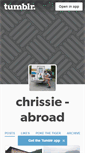 Mobile Screenshot of chrissieabroad.tumblr.com