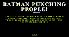 Desktop Screenshot of batmanpunchingpeople.tumblr.com