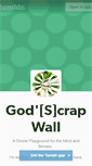 Mobile Screenshot of godscrapwall.tumblr.com