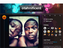 Tablet Screenshot of otahnificent.tumblr.com