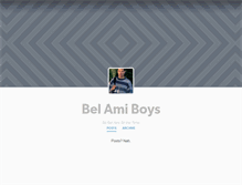 Tablet Screenshot of belamiboys.tumblr.com