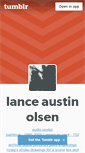 Mobile Screenshot of lanceolsen.tumblr.com