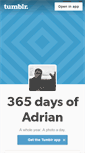 Mobile Screenshot of 365daysofadrian.tumblr.com