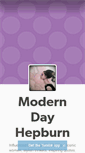 Mobile Screenshot of moderndayhepburn.tumblr.com
