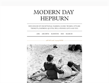 Tablet Screenshot of moderndayhepburn.tumblr.com