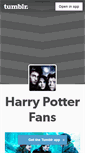 Mobile Screenshot of harry-potter-fans.tumblr.com