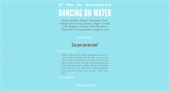 Desktop Screenshot of dancingonwater.tumblr.com