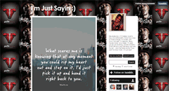 Desktop Screenshot of imjussayinimkk.tumblr.com