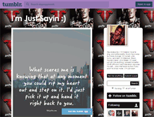 Tablet Screenshot of imjussayinimkk.tumblr.com