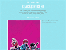 Tablet Screenshot of blackgirlgeek.tumblr.com