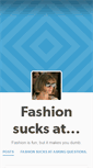 Mobile Screenshot of fashionsucksat.tumblr.com