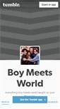 Mobile Screenshot of boy-meets-world-quotes.tumblr.com