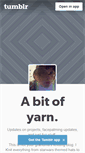 Mobile Screenshot of abitofyarn.tumblr.com