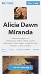 Mobile Screenshot of aliciadawnmiranda.tumblr.com