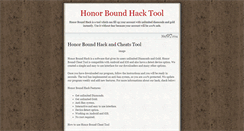 Desktop Screenshot of honorboundhack.tumblr.com