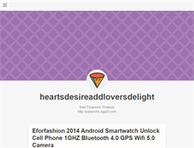 Tablet Screenshot of heartsdesireaddloversdelight.tumblr.com