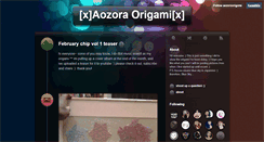 Desktop Screenshot of aozoraorigami.tumblr.com