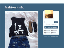 Tablet Screenshot of fashionjunk.tumblr.com