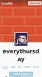 Mobile Screenshot of everythursday.tumblr.com