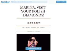 Tablet Screenshot of marinaandthediamonds-poland.tumblr.com