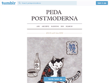 Tablet Screenshot of pedapostmoderna.tumblr.com