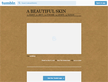 Tablet Screenshot of abeautifulskin.tumblr.com