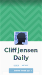 Mobile Screenshot of cliff-jensen-daily.tumblr.com