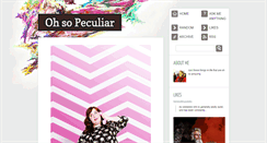 Desktop Screenshot of ohsopeculiar.tumblr.com