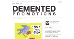 Desktop Screenshot of dementedpromotions.tumblr.com