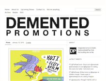 Tablet Screenshot of dementedpromotions.tumblr.com