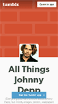 Mobile Screenshot of allthingsjohnnydepp.tumblr.com