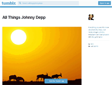 Tablet Screenshot of allthingsjohnnydepp.tumblr.com