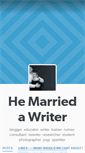 Mobile Screenshot of hemarriedawriter.tumblr.com