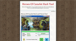 Desktop Screenshot of heroesofcamelothackandcheats.tumblr.com