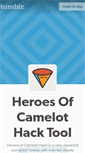 Mobile Screenshot of heroesofcamelothackandcheats.tumblr.com