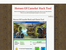 Tablet Screenshot of heroesofcamelothackandcheats.tumblr.com