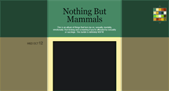 Desktop Screenshot of nothingbutmammals.tumblr.com