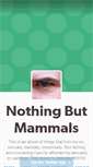 Mobile Screenshot of nothingbutmammals.tumblr.com