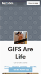 Mobile Screenshot of gifsarelife.tumblr.com
