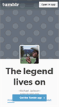 Mobile Screenshot of mjthelegendliveson.tumblr.com