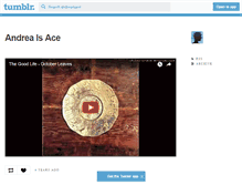 Tablet Screenshot of andreaisace.tumblr.com