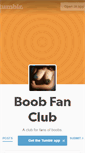 Mobile Screenshot of boobfanclub.tumblr.com