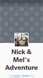 Mobile Screenshot of nickandmelsadventure.tumblr.com