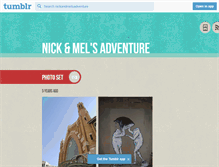 Tablet Screenshot of nickandmelsadventure.tumblr.com