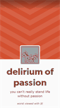 Mobile Screenshot of deliriumofpassion.tumblr.com